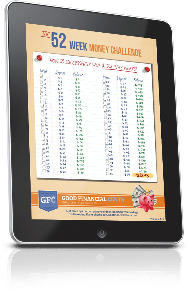52 Week Money Savings Worksheet