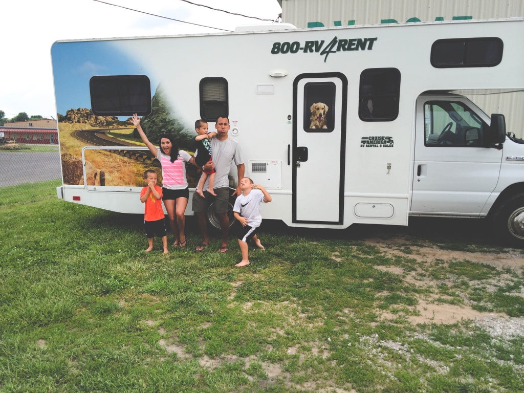 renting an rv with rose family