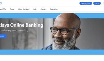 screenshot of Barclays website