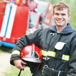firefighter protected by high risk job life insurance
