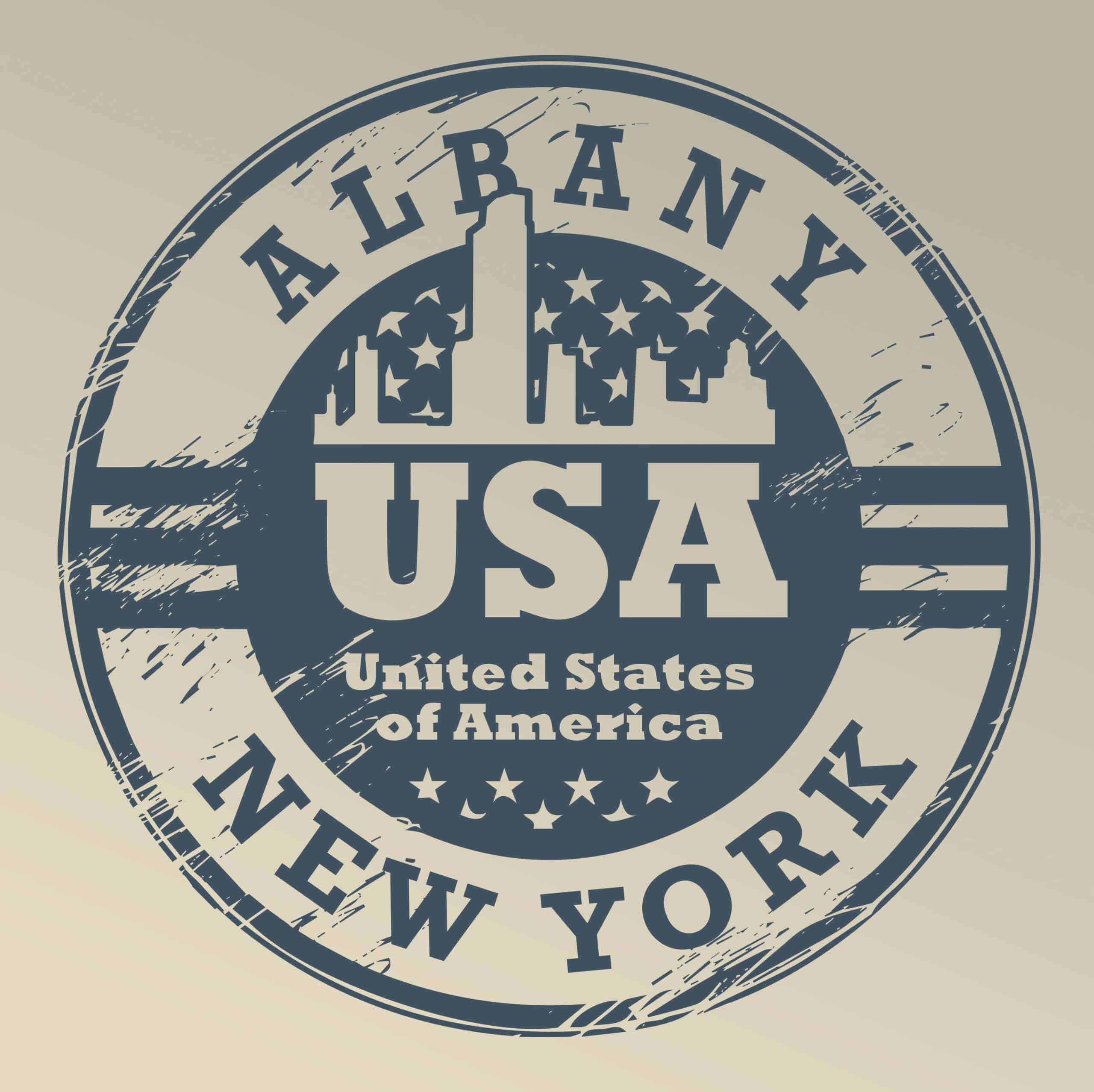albany new york circle logo