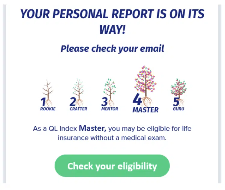 Sproutt Life Insurance Personal Report