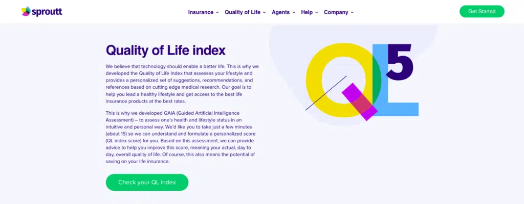 Sproutt Quality of Life Index