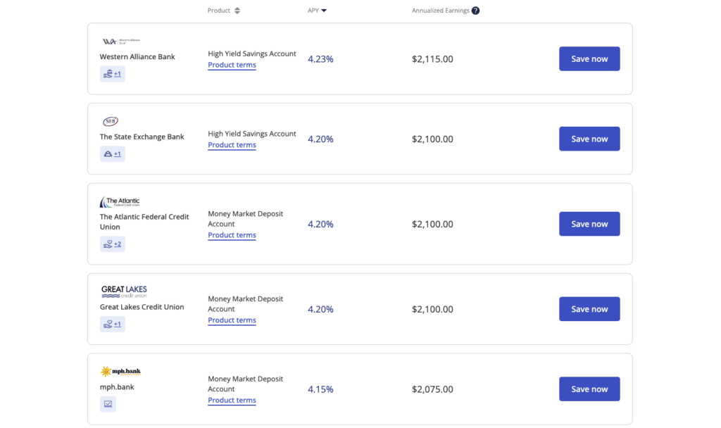 screenshot of current savebetter offers