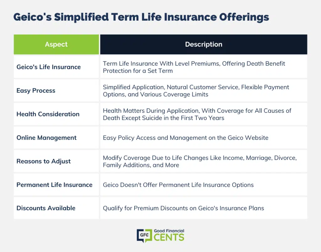 Streamlined Term Life Insurance Options from Geico
