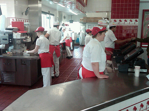 In out burger employees