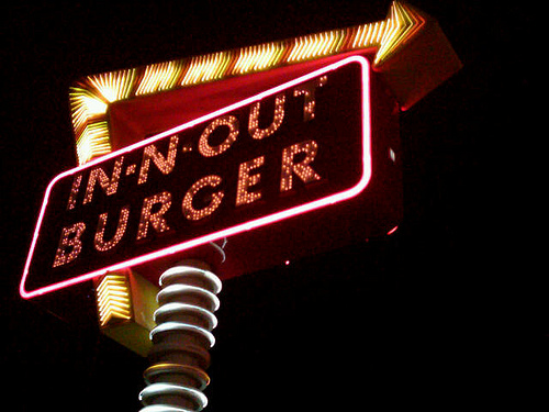 In Out Burger Vegas Sign